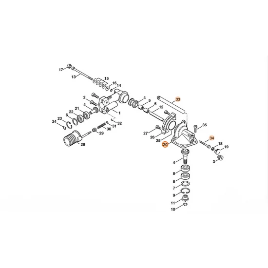 STIHL  Obudowa przekładni 4230 641 0350